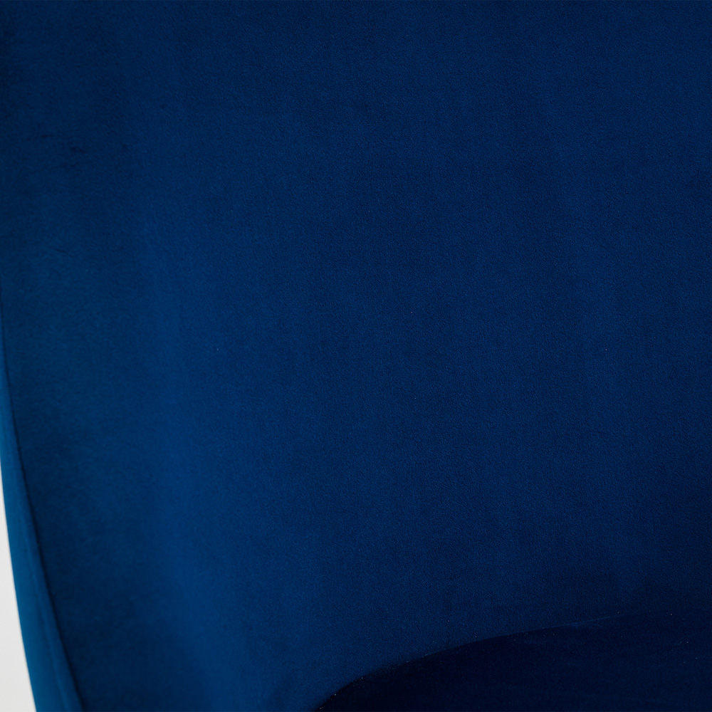 Julian Bowen Vittoria Cantilever Set of 2 Blue Dining Chairs Image 7