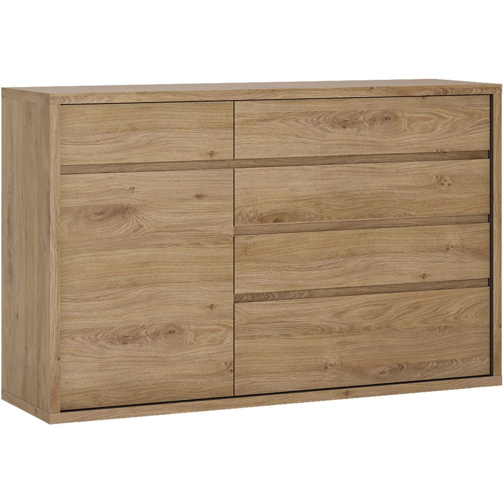 Florence Shetland Single Door 5 Drawer Cupboard Image 2