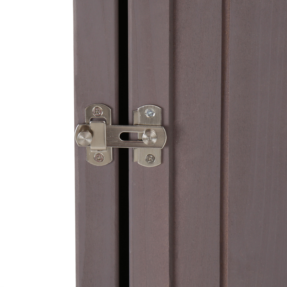 Charles Bentley 1.8 x 2.8 Grey Wooden Storage Shed Image 7