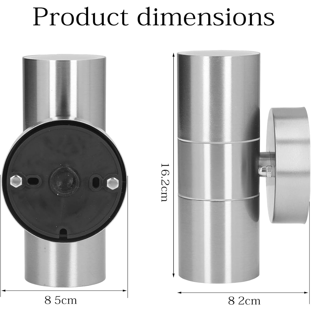 ATEK GU10 Stainless Steel Exterior Sconce Up Down Outdoor Wall Light Image 8