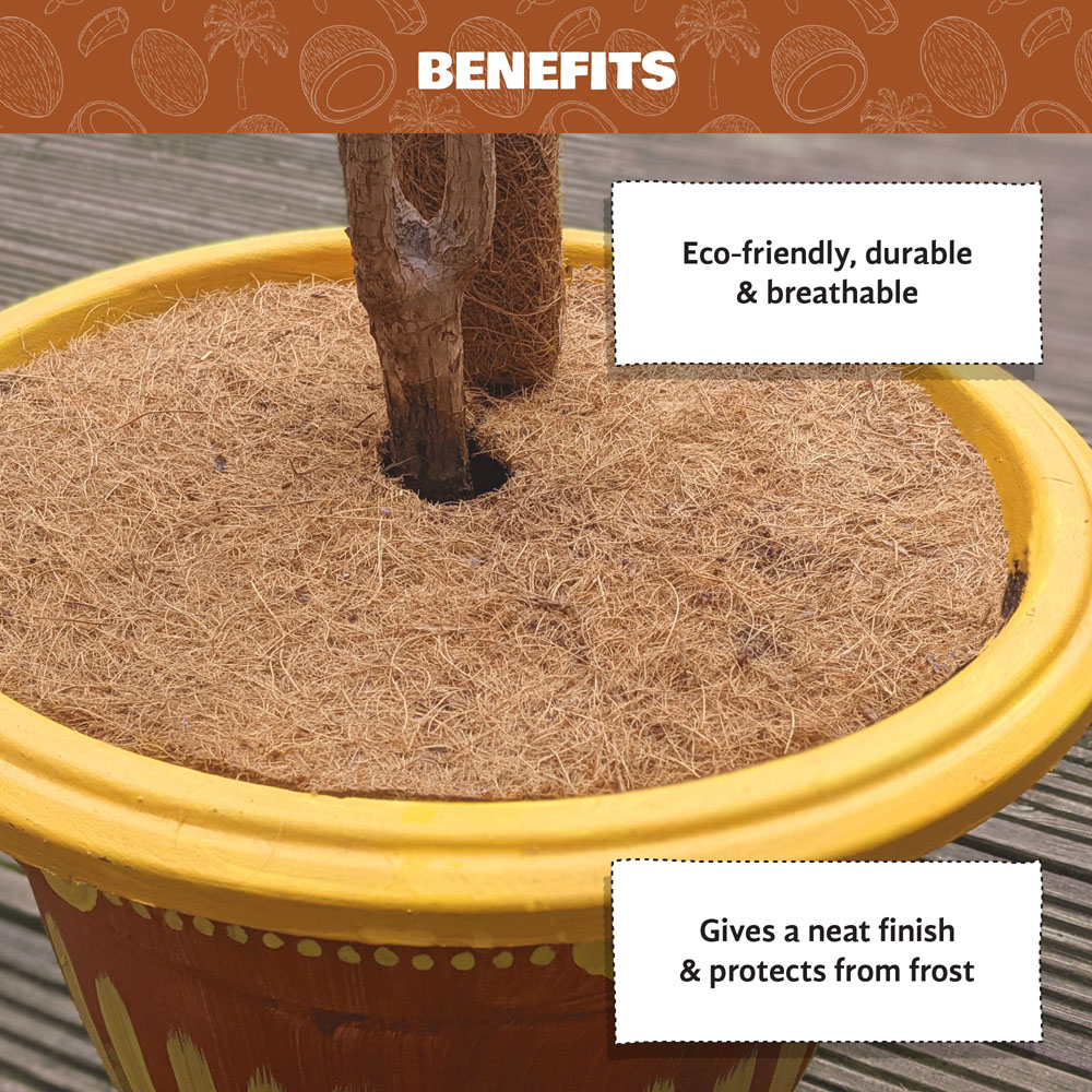 Coco & Coir Coco Mulch Mat 20cm Image 3