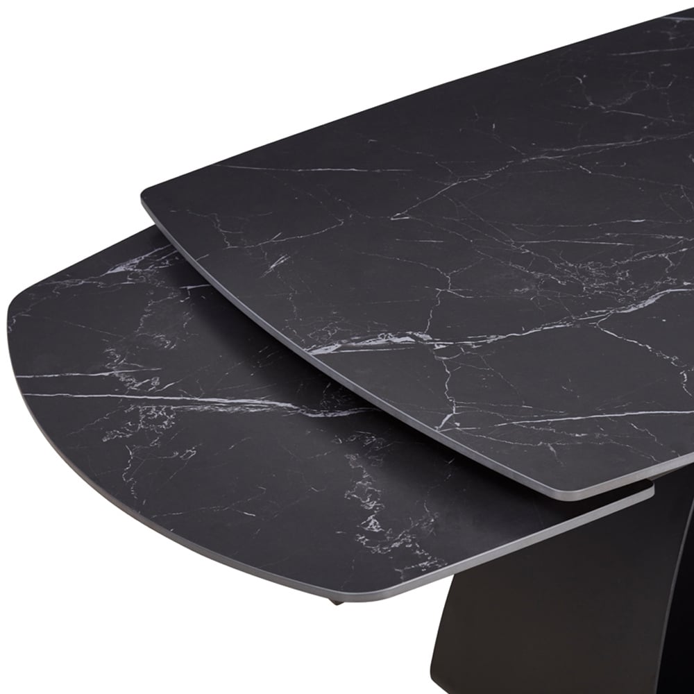 DS Living Maelis 6 Seater Dining Table Light Grey Cracked Stone Image 3