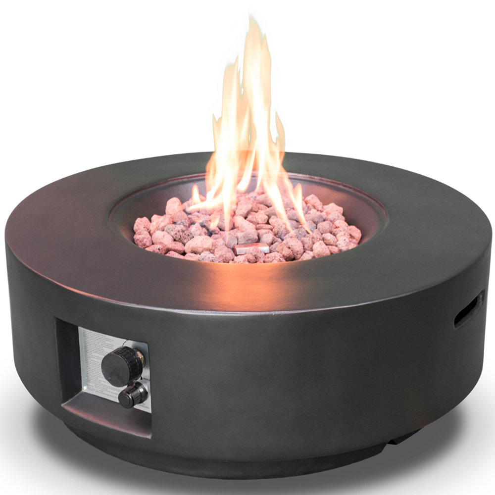 MDA Designs Fusion Black Propane Outdoor Firepit Image 6