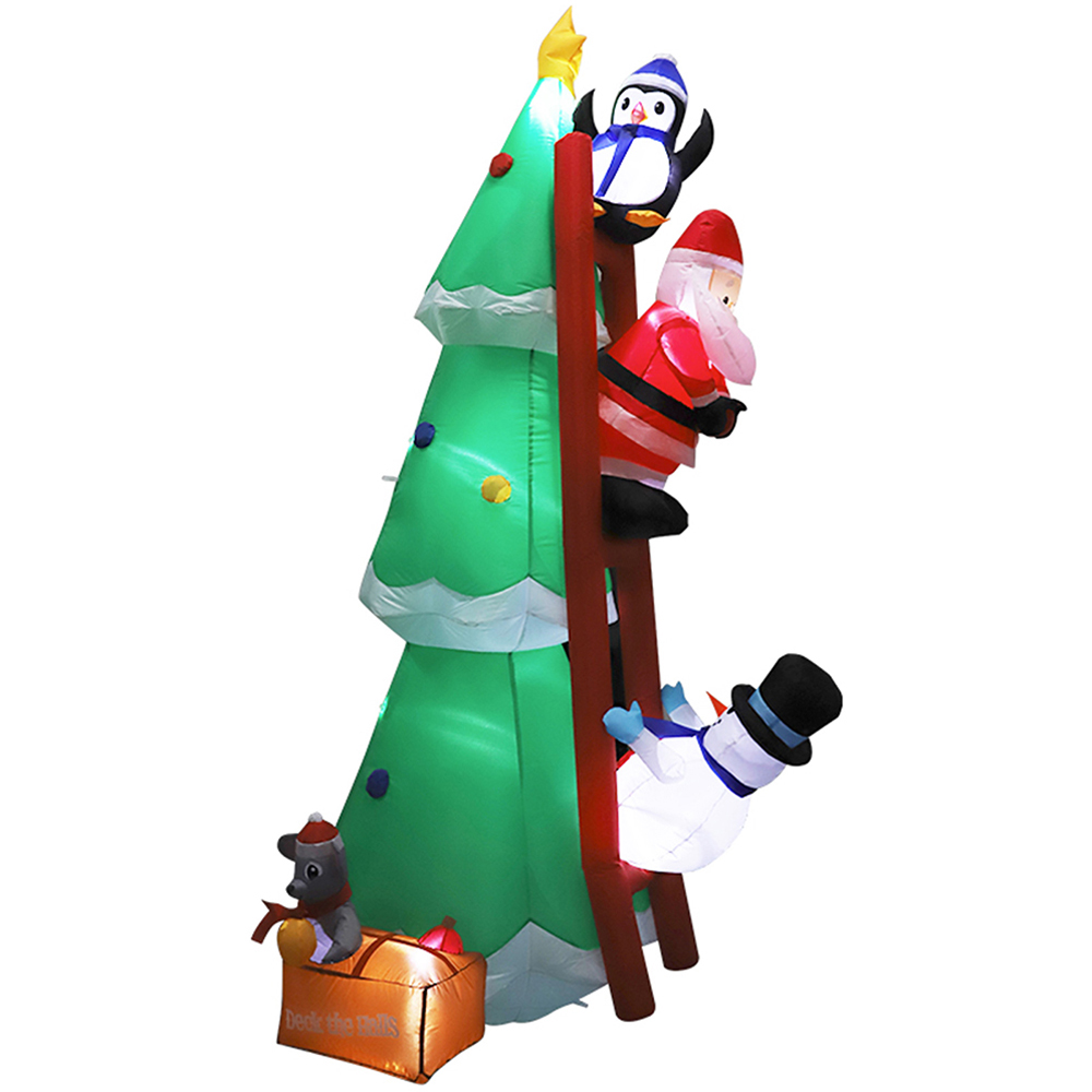 Living and Home Inflatable Santa Snowman and Penguin Model LED Christmas Decoration 5.9ft Image 3