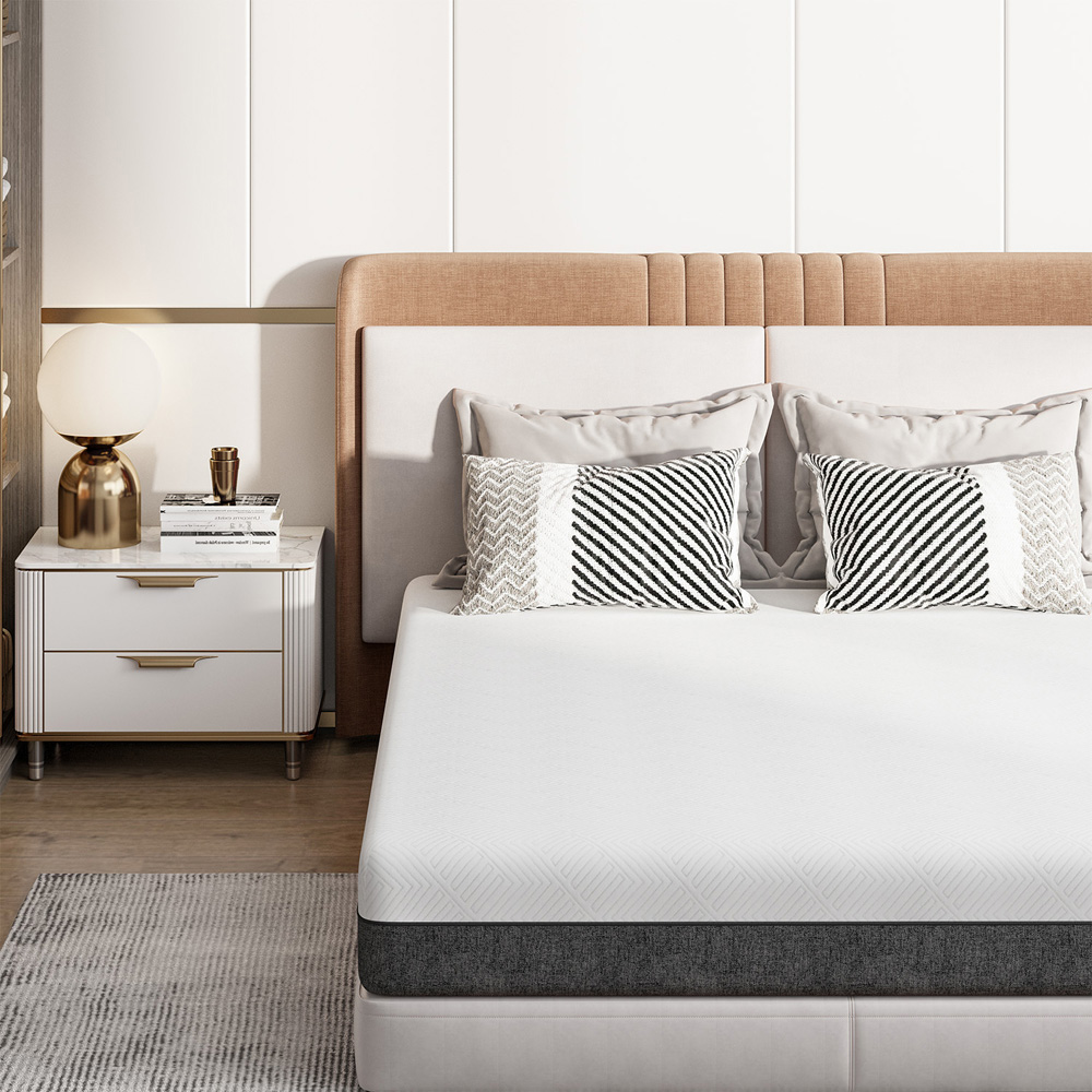 Rattrix Double Grey Gel Memory Foam Mattress 8 inch Image 4