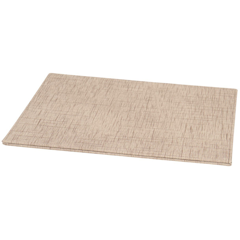 Set of 4 Faux Leather Placemats Light Brown Image 3