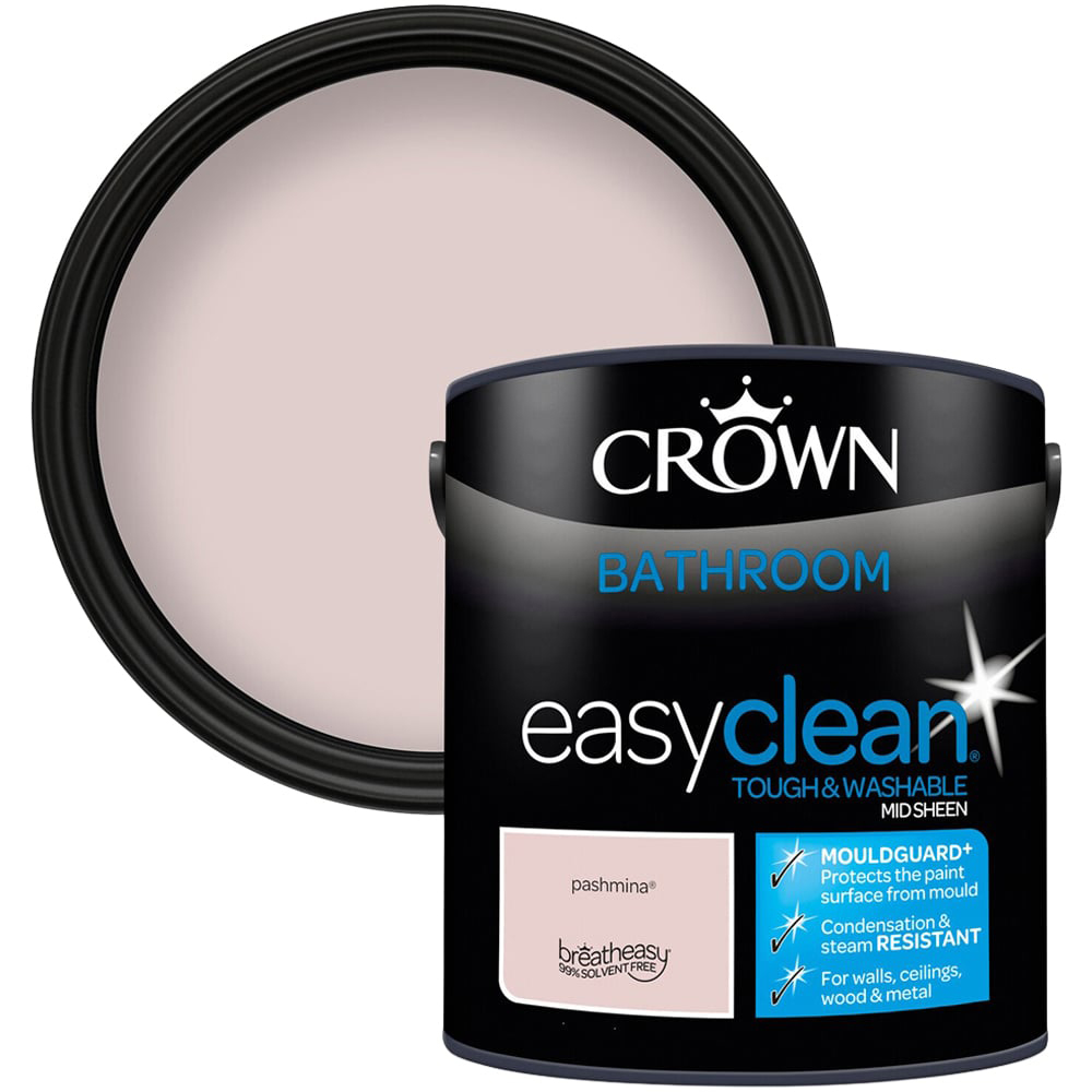 Crown Easyclean Bathroom Paint - Pashmina Image 1