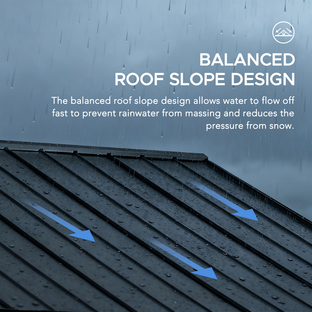 Sunjoy Rebra 4.04 x 4.65m Anthracite Cedar Wood Gazebo Image 5