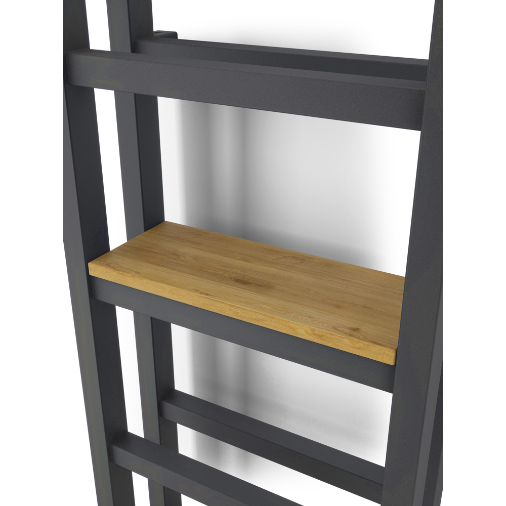 Terma Stand Modern Grey Heated Towel Rail 2097 BTU 1150 x 400mm Image 5