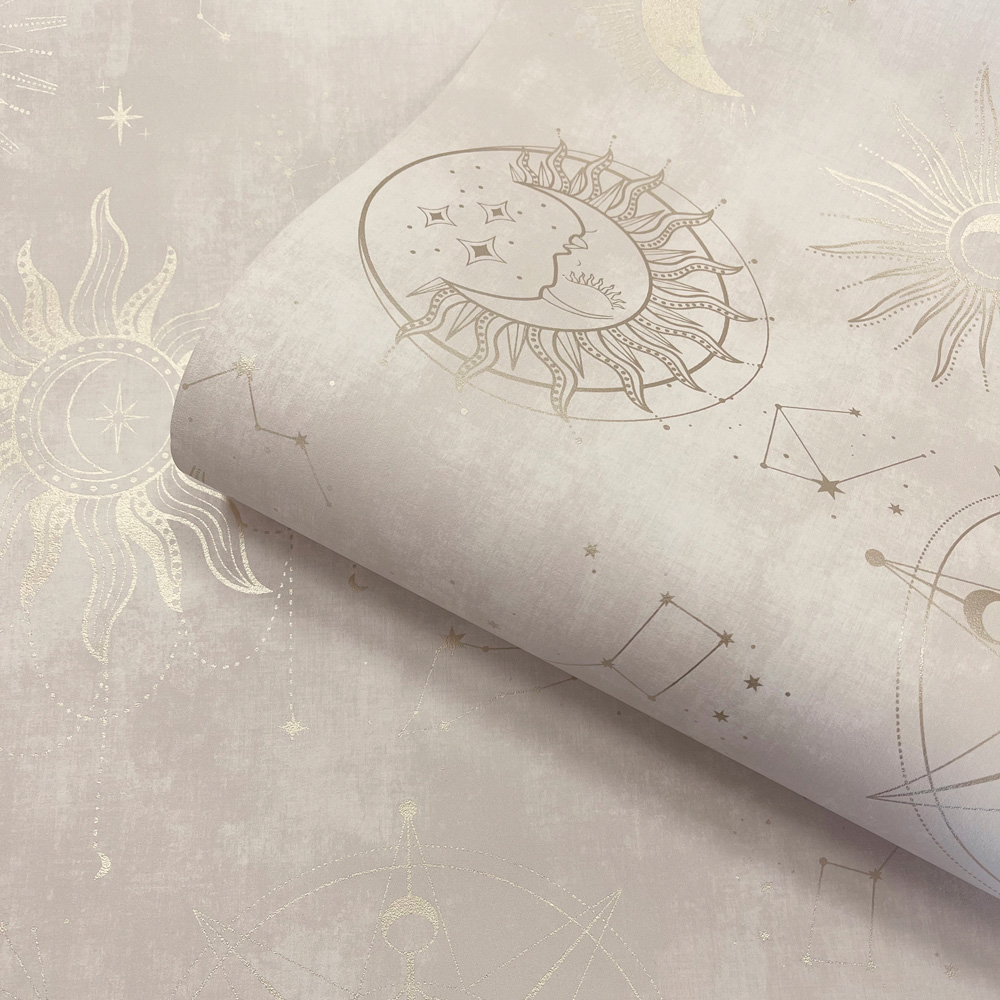 Holden Decor Cosmic Cream and Gold Wallpaper Image 2