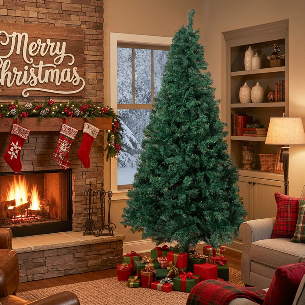 Living and Home Metal Stand Artificial Christmas Tree 5.9ft Image 2