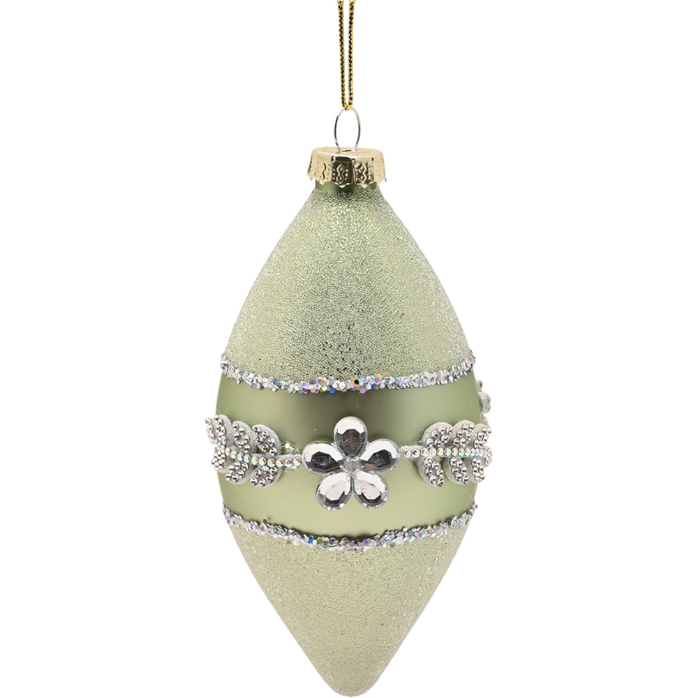 The Seasonal Gift Co. Parisian Pink and Mint Green Glass Bauble 4 Pack Image 4