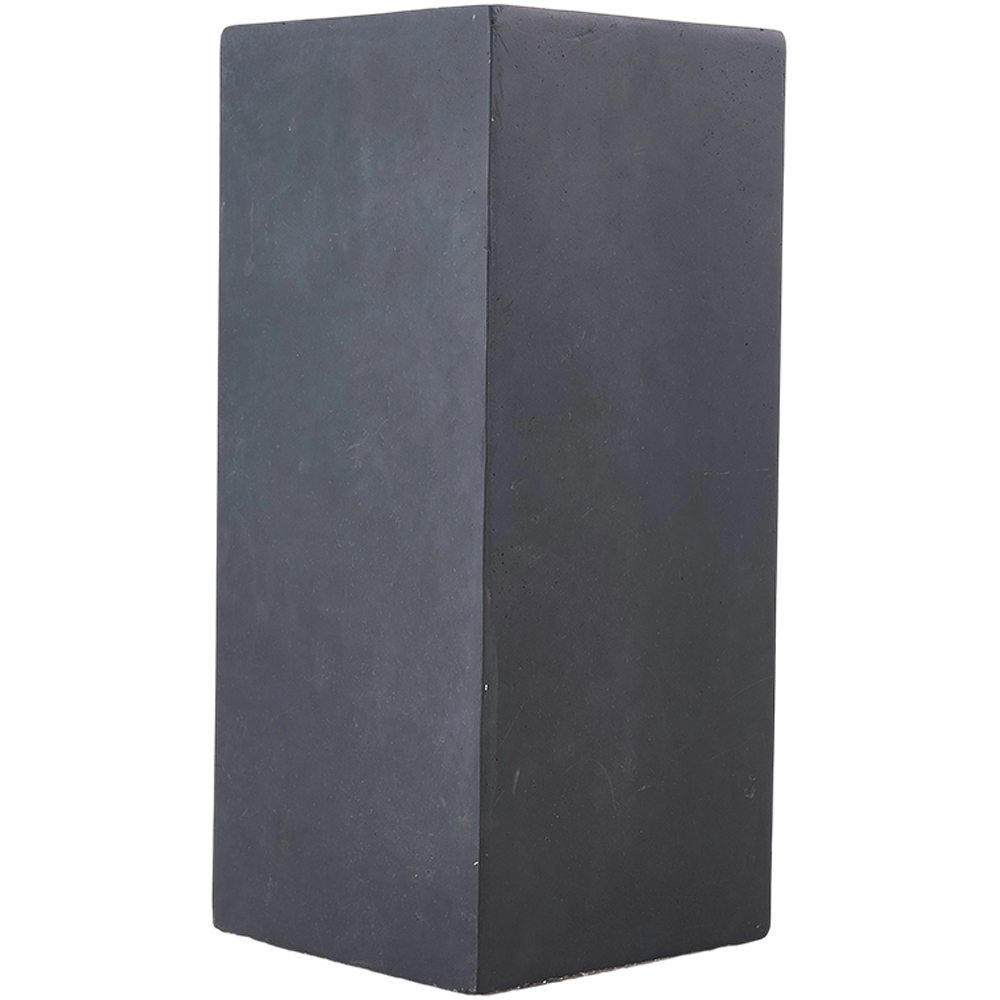 Living and Home Grey Square Cement Planter with Drainage Holes 28 x 28cm Image 5