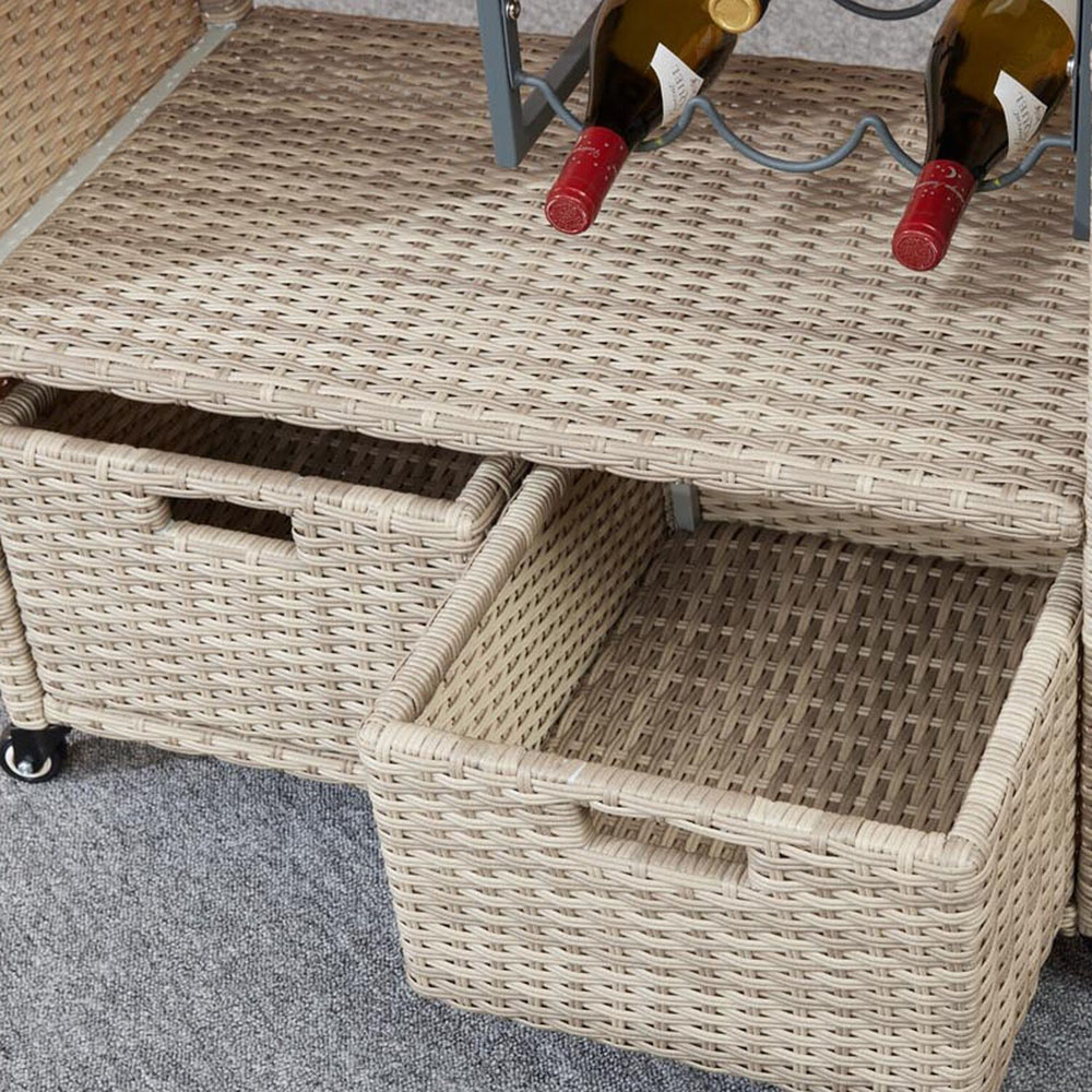 Malay Deluxe Malay Deluxe Natural Cambridge Service Cart Image 5
