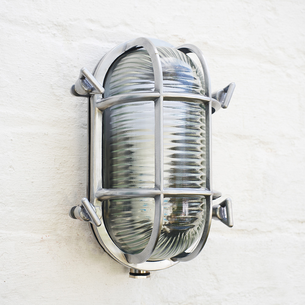 ValueLights Bow Polished Aluminium Outdoor Wall Bulkhead Light Image 8
