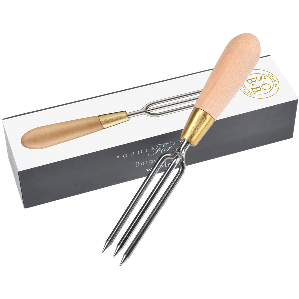 Sophie Conran Stainless Steel Garden Weeder with Beech Wood Handle in Gift Box Image 4