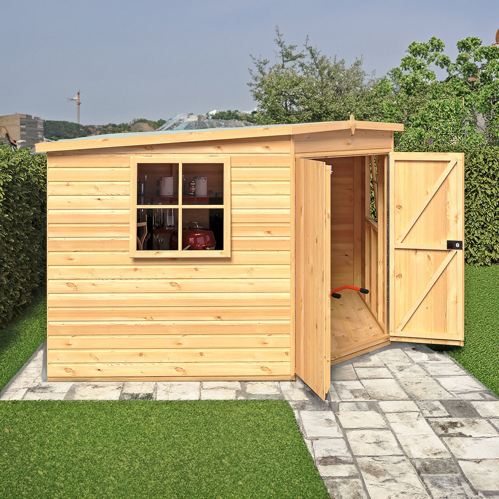 Shire 10 x 10ft Double Door Shiplap Corner Shed Image 5