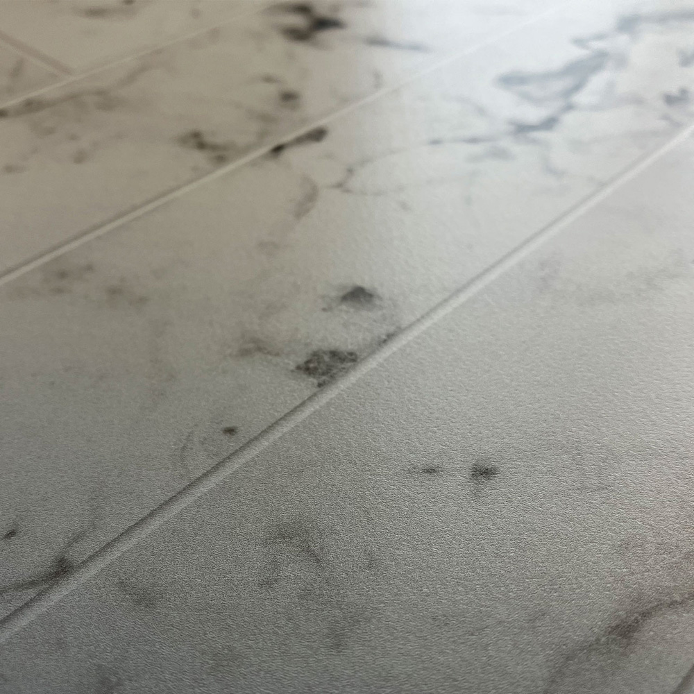ALLOY Carrara Marble Herringbone Kitchen Hob Splashback 600 x 800 x 4mm Image 3