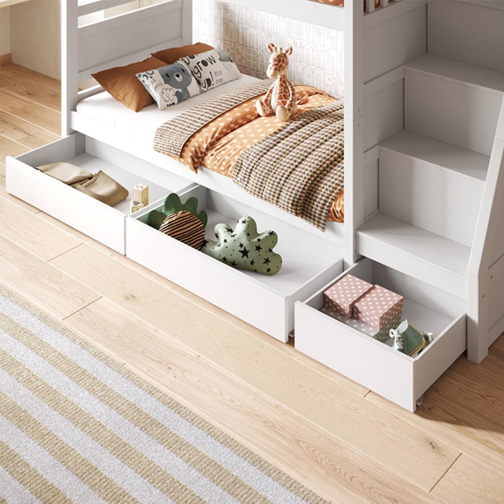 Flair Lunar Junior Single White Bunk Bed Image 2