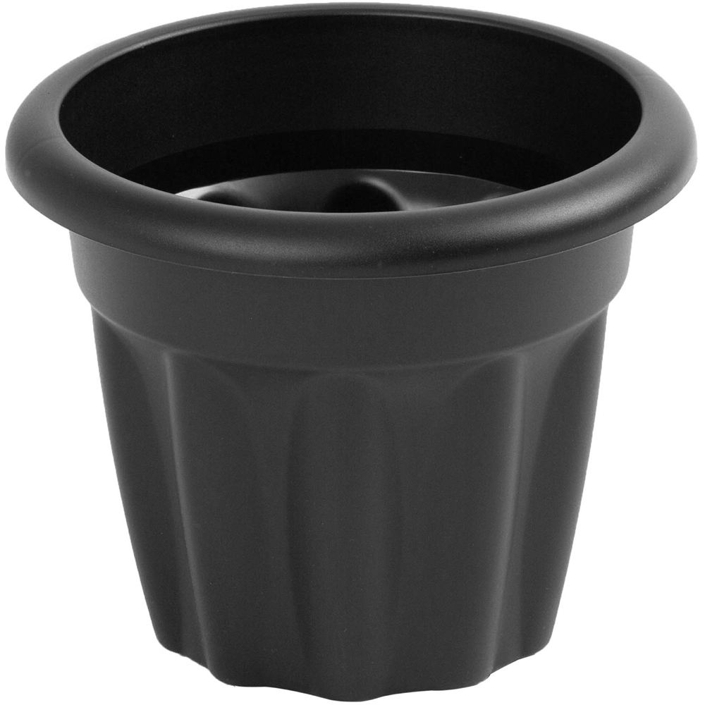 Wham Vista Slate Round Planter 25cm 6 Pack Image 3