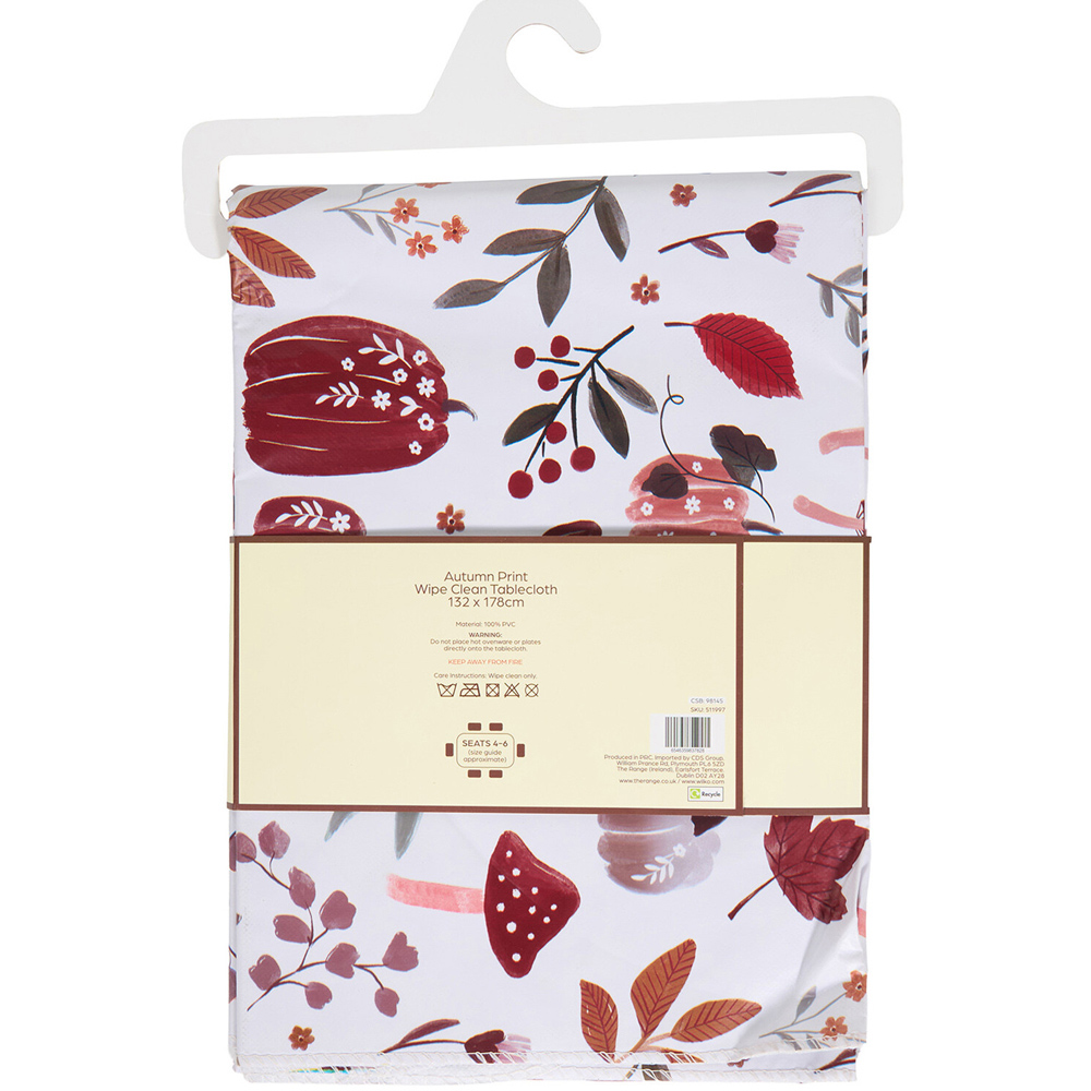 Autumn Print Wipe Clean Tablecloth Image 2