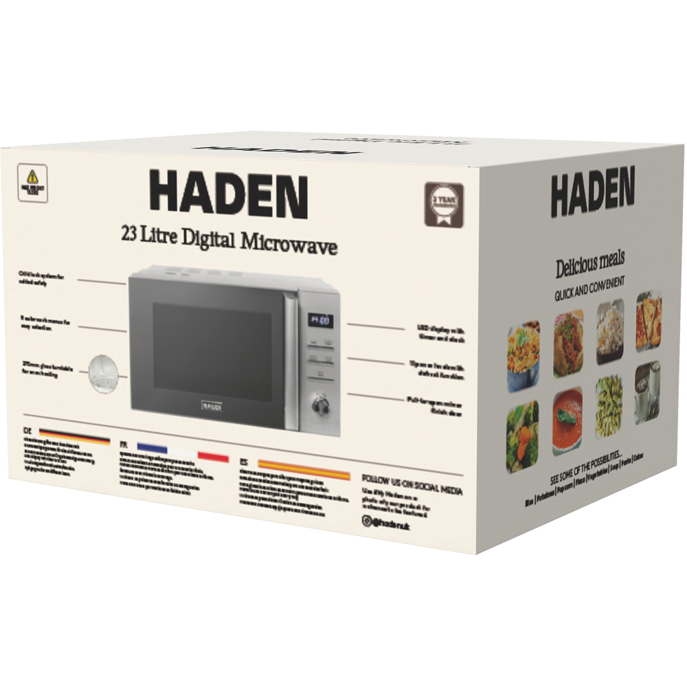 Haden 214683 Stainless Steel 23L Digital Microwave 900W Image 5