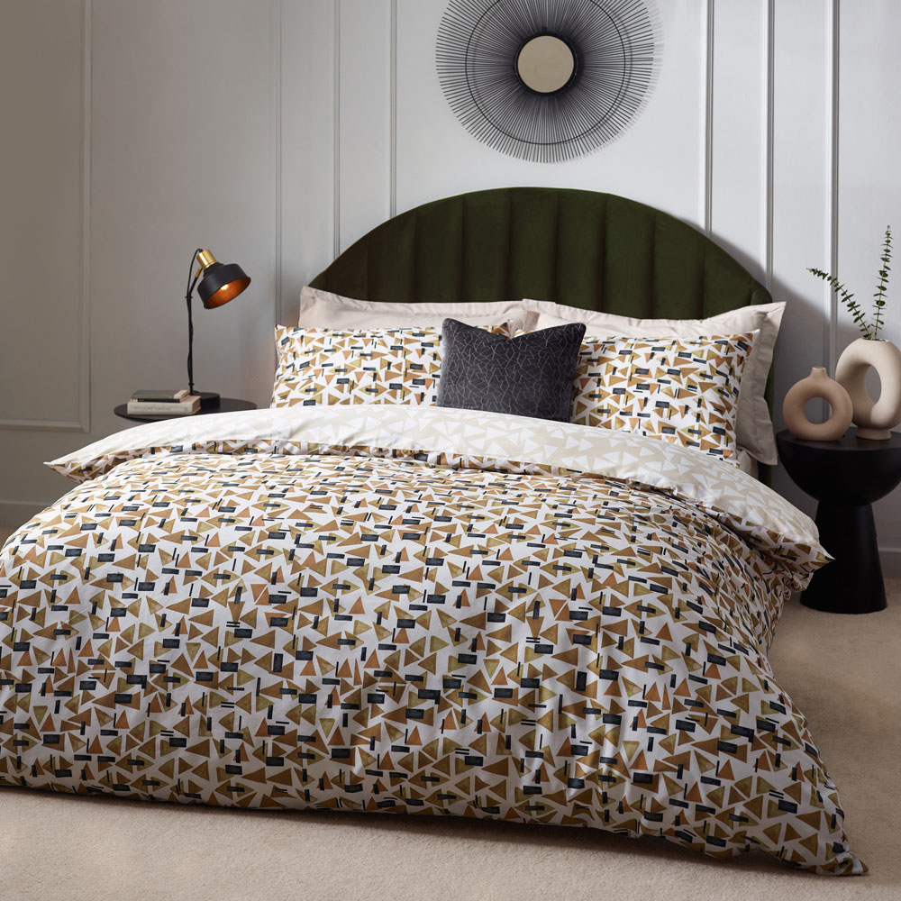 Hoem City King Size Toffee Duvet Set Image 4