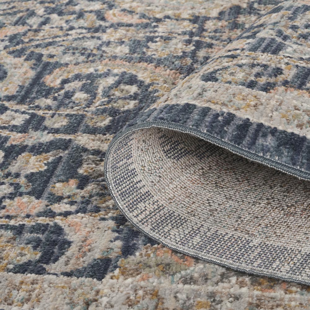 Desire Rugs Maia Navy Floral Non Slip Rug 160 x 240cm Image 4