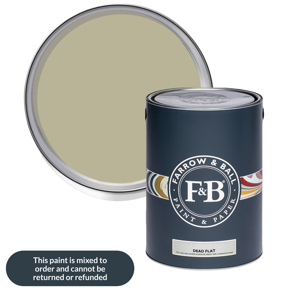 Farrow & Ball Dead Flat Ball Green Matt Paint 5L Image 1