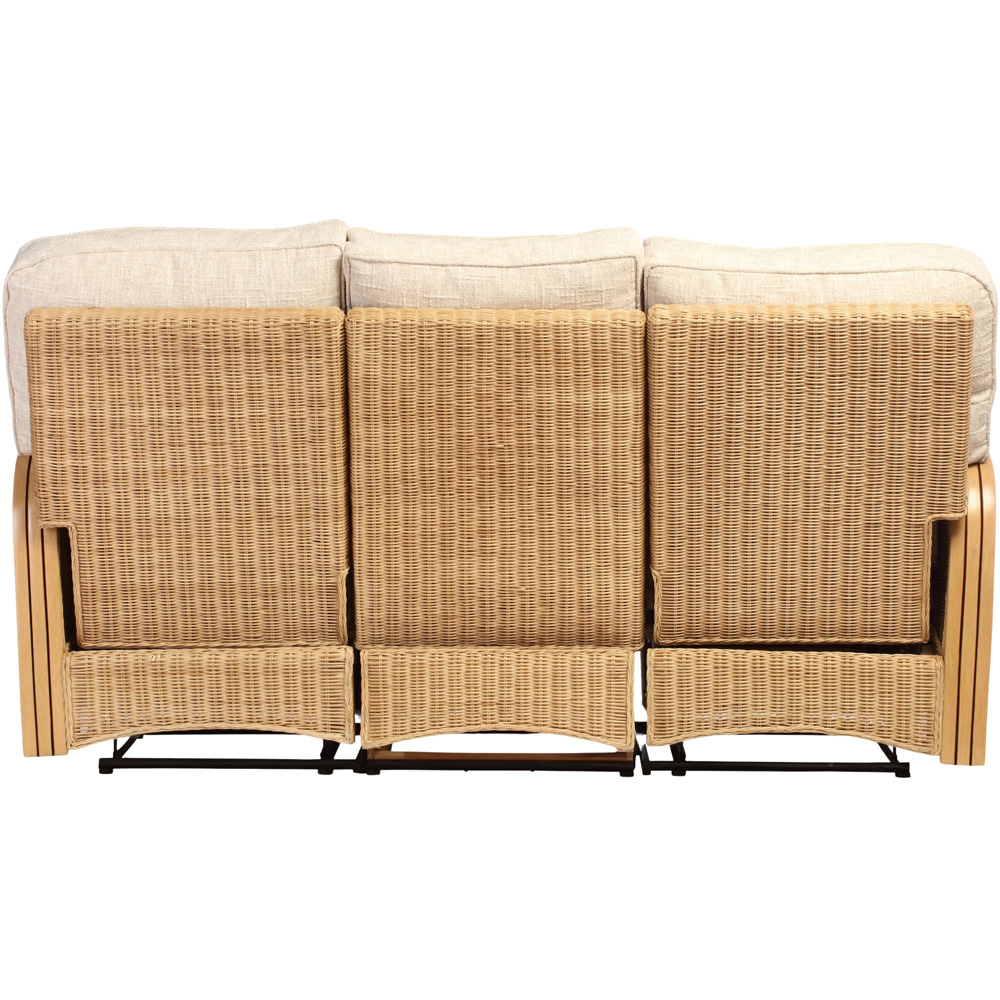 Desser Furniture Paris 3 Seater Cotton Cream Recliner Sofa Image 5