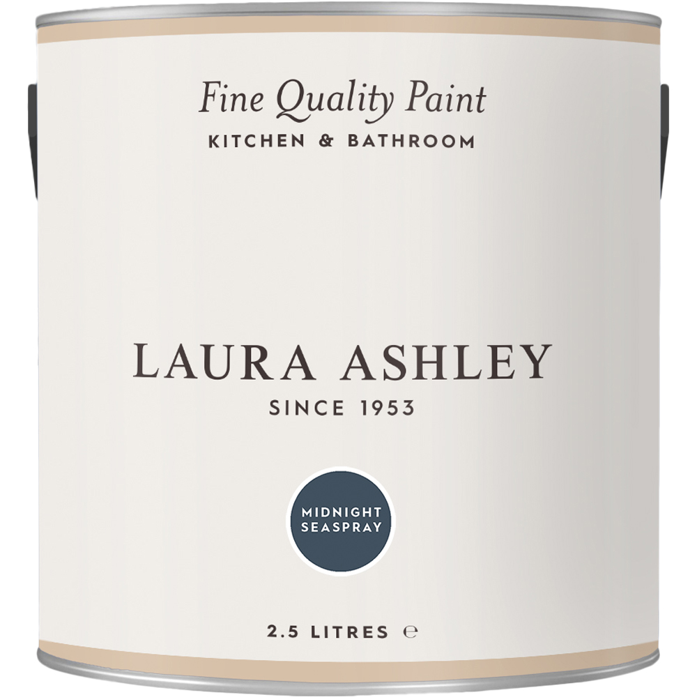 Laura Ashley Kitchen and Bathroom Midnight Seaspray Emulsion Paint 2.5L Image 2