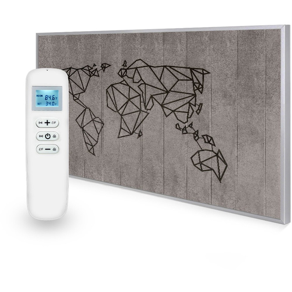 Mirrorstone Nexus World Map Picture Wi-Fi Infrared Heating Panel 580W 595 x 995mm Image 2