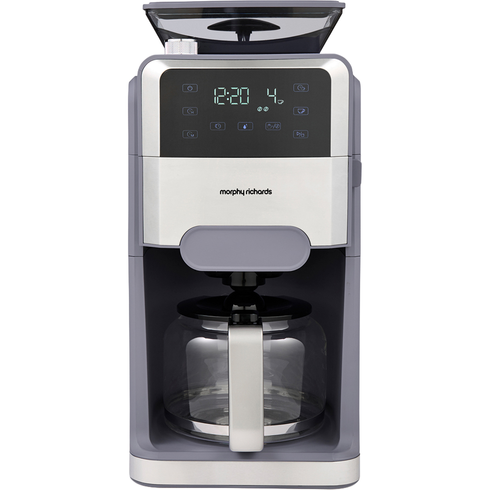 Morphy Richards Zino Grind and Brew 162107 Stone 1.5L Automatic Filter Coffee Machine Image 3
