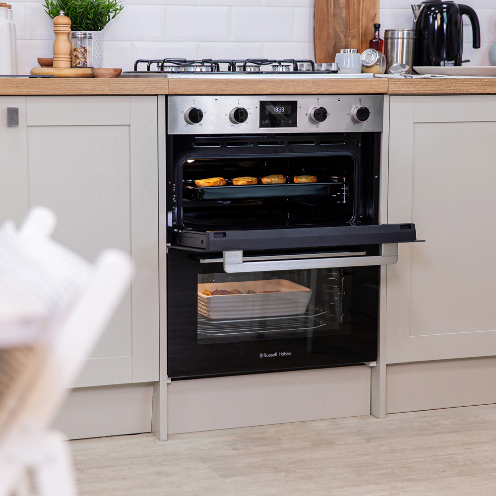 Russell Hobbs RH72DEO1002SS/02 Stainless Steel 92L Built-In 72cm High Double Oven Image 2