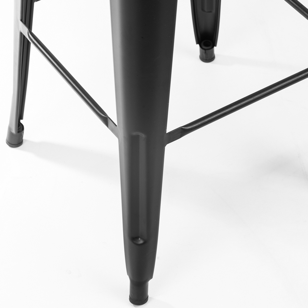 Julian Bowen Grafton 2 Seater Bar Table Set with Stools Black Image 6