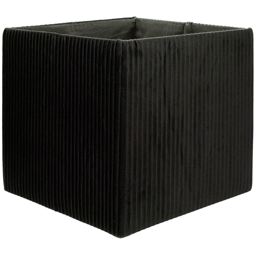Homebase Pleated Black Cube Storage Insert 4 Pack Image 4