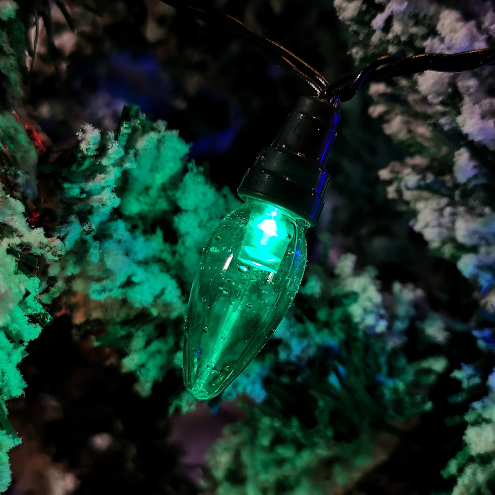 Samuel Alexander 120 Multicolour LED Bulb Multi-Function Black Festoon Light 12m Image 7