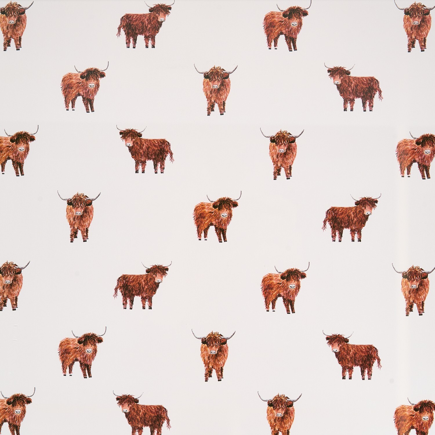 Highland Cow Glass Worktop Saver White Image 2