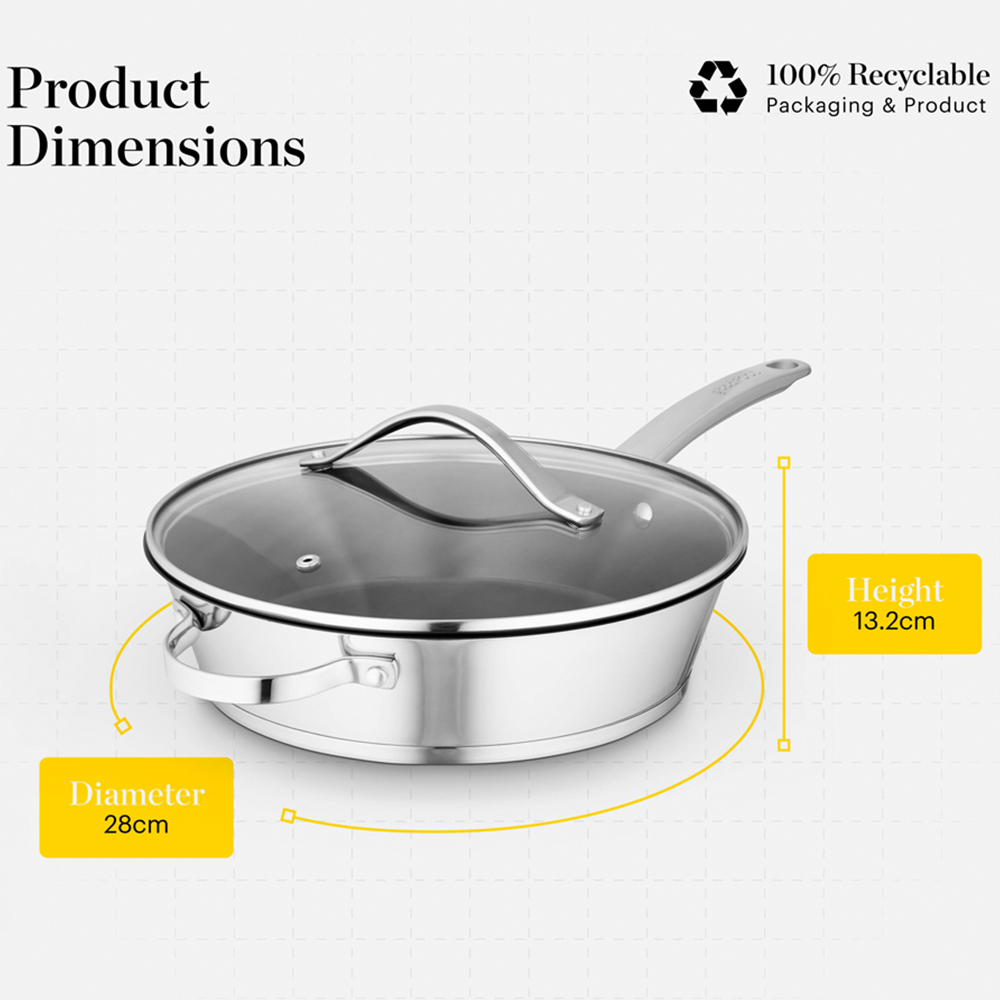 Good Food Stainless Steel Multi Pan with Lid Image 9