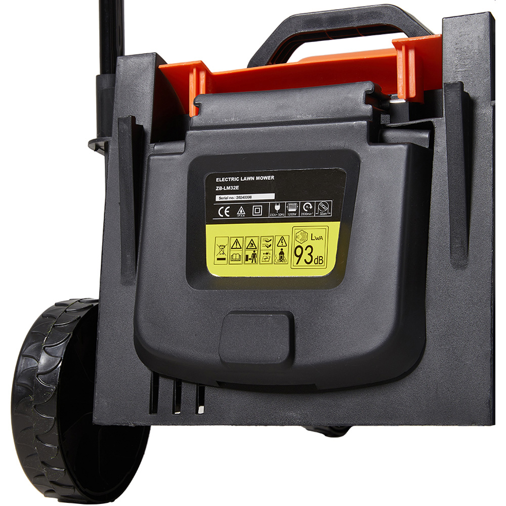 Living and Home 35cm Hand Propelled Electric Lawn Mower 1200W Image 6