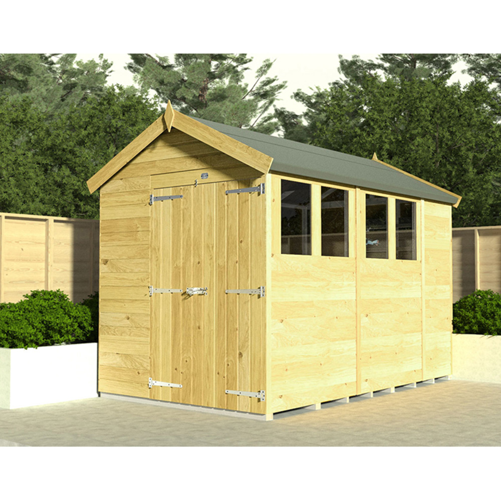 DIY Sheds 4 x 8ft Tongue and Groove Timber Apex Security Shed Image 2