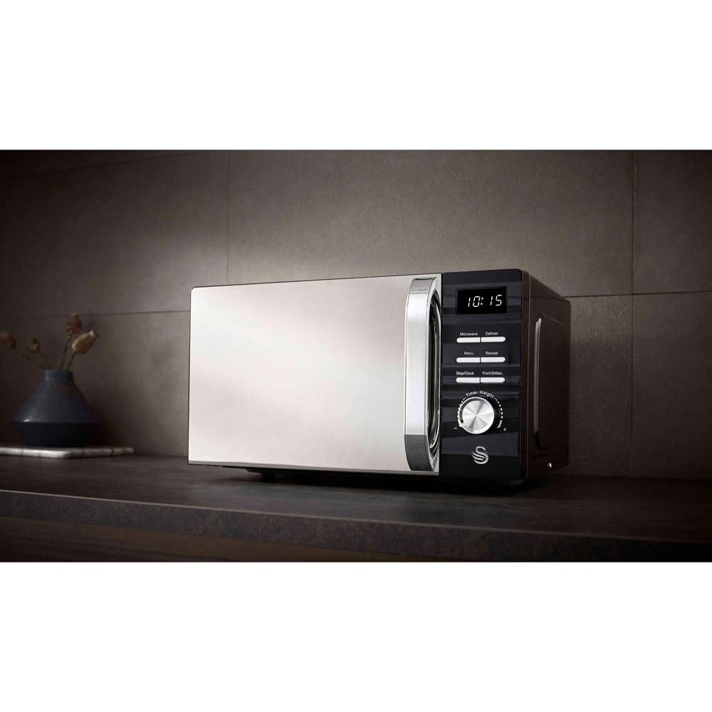 Swan Symphony EEJB217 Black 2 Slice Toaster with 1.7L Kettle and 700W Microwave Set Image 3