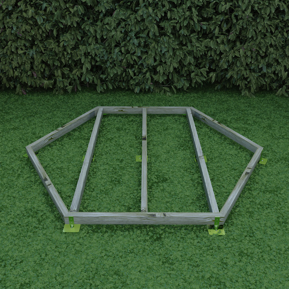 Shire GB 6 x 6ft Pressure Treated Gazebo Base Kit Image 4