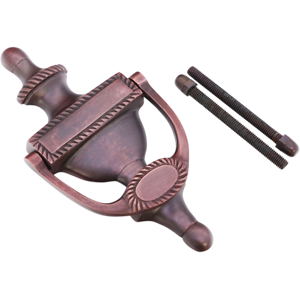 Spira Brass Aged Bronze Georgian Door Knocker Image 4