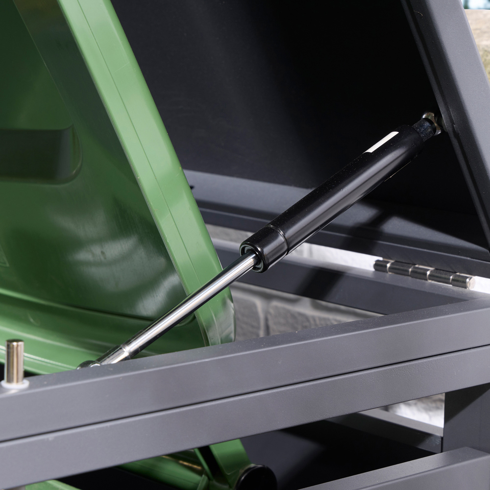 Rowlinson Chelsea Oak Wheelie Bin Store Image 6