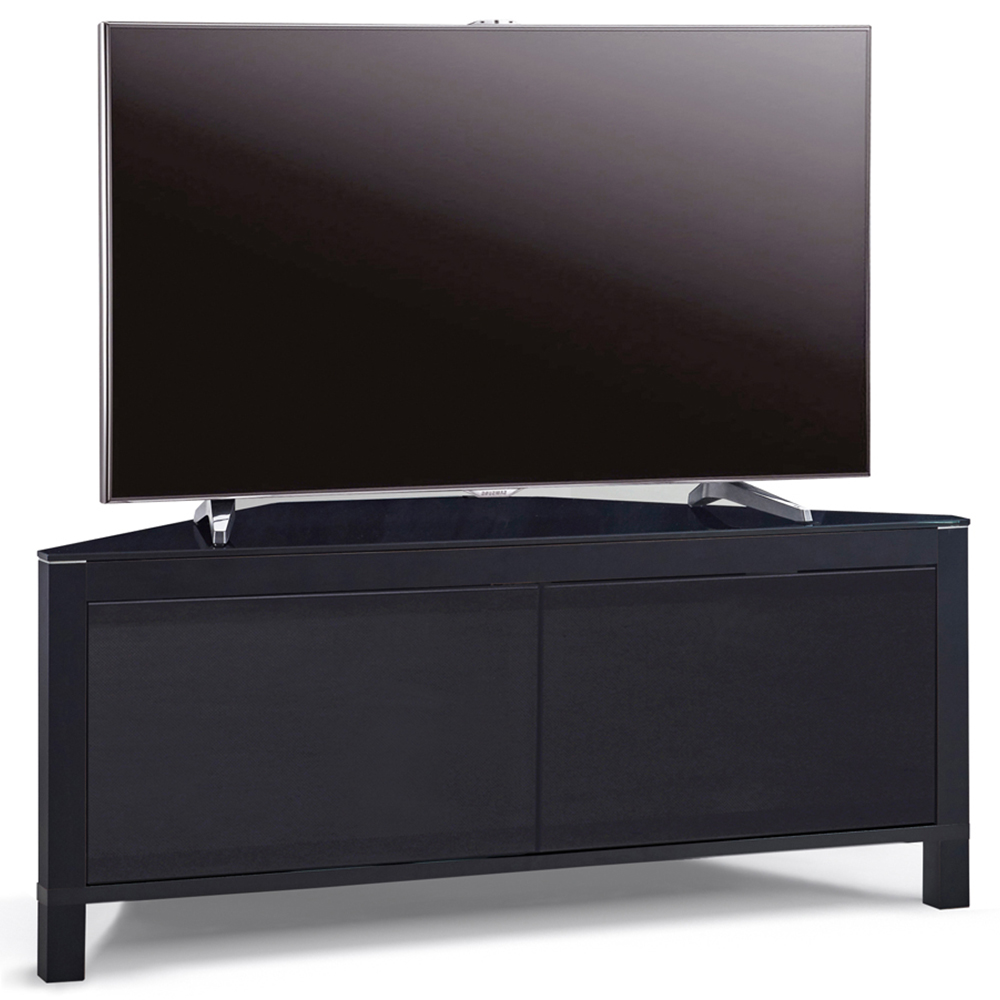 MDA Designs Volans 2 Door Black and Walnut TV Cabinet Image 3