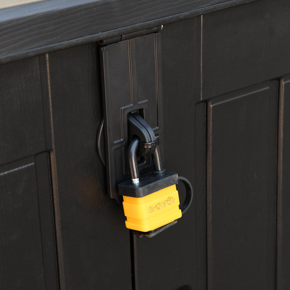 Garden Gear 775L Dark Brown Wood Effect Garden Storage Box Image 7