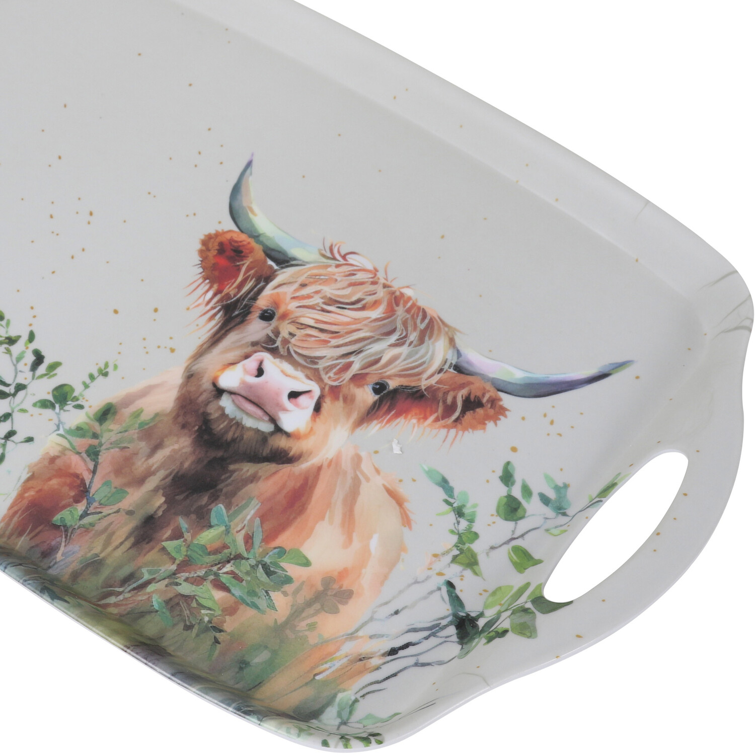 Highland Cow Tray - White / Large Tray Image 2