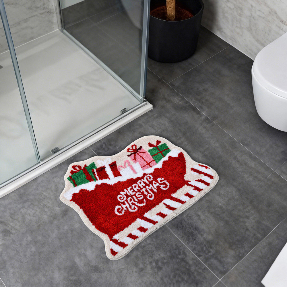 Santas Sleigh Bath Mat Image 2