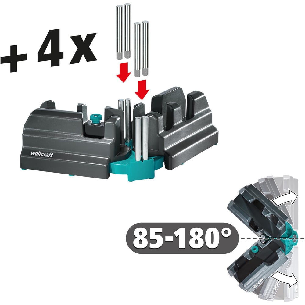 Wolfcraft R211493 2 in 1 Bevel and Mitre Box 100mm Image 4